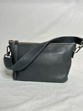Consuela Keanu Your Way Gray Leather Shoulder Bag